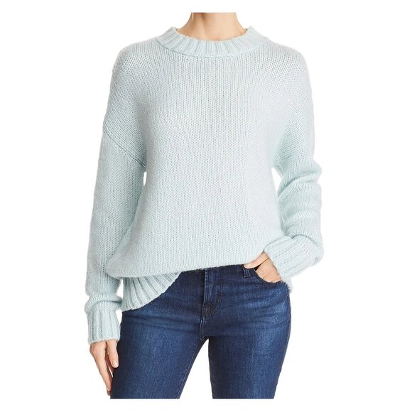 French Connection Womens Snuggle Pullover‎ Sweater Size XS Xsmall Blue Mohair - Picture 1 of 10